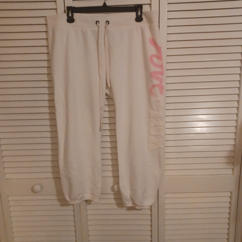VS PINK White Joggers